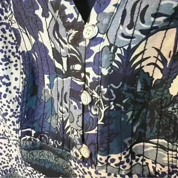 Maeve by Anthropologie Savanah Shift Sleeveless Dress with Asian Print Size US 6 - Picture 3 of 7